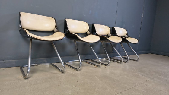 Image 1 of Ensemble de chaises à repas Arpège Étienne Fermigier pour Baumann, 1970