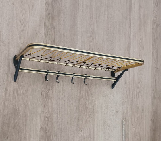 Distinctive 1950s string coat rack – Metal, Plastic (photo 8 of 10)
