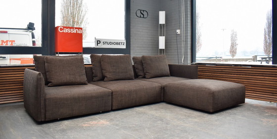 Image 1 of Wunderschönes, exklusives, modulares Minotti Milano Sofa/Chaiselongue im schlanken Design