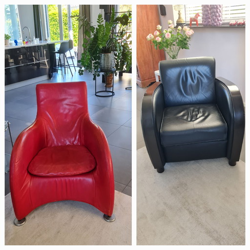 Loge by Montis cuir rouge