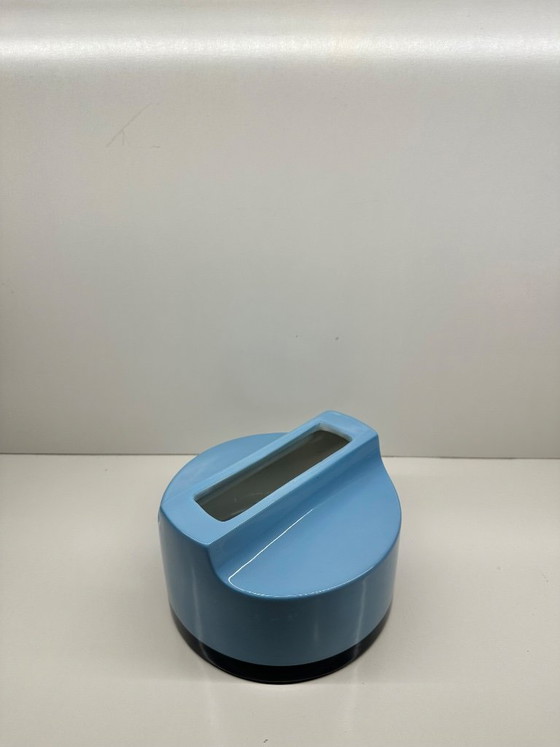 Image 1 of Fischietto Sifflet Vase by Ettore Sottsass for Habitat, Blue Glazed Ceramic, 1999