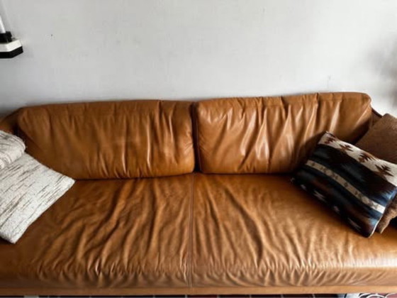 Image 1 of Sitz aus cognacfarbenem Leder