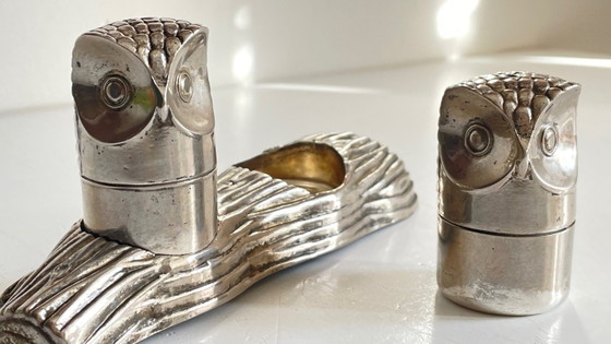 Service M.H. Sel Poivre Métal Argenté Vintage – Accessoires de table, Metal (photo 13 of 30)