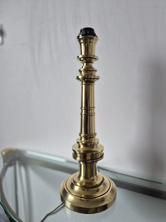 Image 1 of Vintage 1970s Lamp Art (Milano Italy) brass lamp base