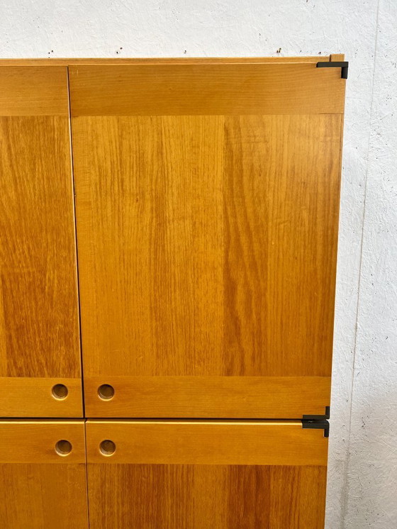 Image 1 of Buffet/armoire haute vintage, en bois de hêtre, Ibisco, Italie, années 1970