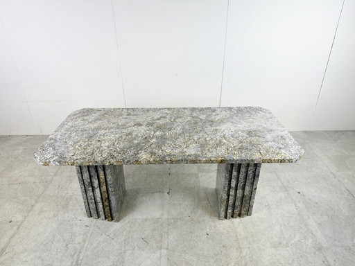 Table de salle à manger vintage en granit, 1970