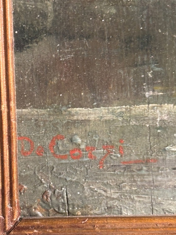 Seascape Oil Painting on Board by De Corsi – Paintings & Drawings (photo 5 of 8)