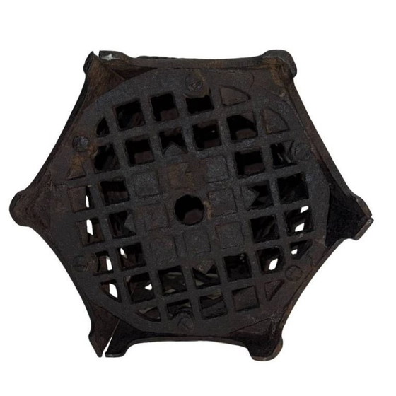 Image 1 of Antica lanterna giapponese a forma di pagoda – Ghisa pesante – 24 cm (3,8 kg)