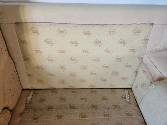 Roche Bobois 2 + 2½ dikke beige leren banken – Leer (photo 7 of 9)