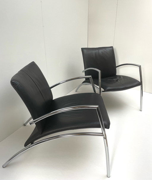 2x Kebe Danmark Chair fauteuils 