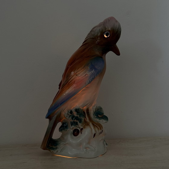 Image 1 of Vintage porcelain Parfume lamp bird , 1950s