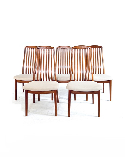 5x vintage dining chair Kai Kristiansen '70s