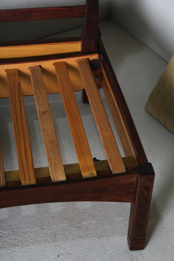 Image 1 of Vintage armchair + side table set from 1975