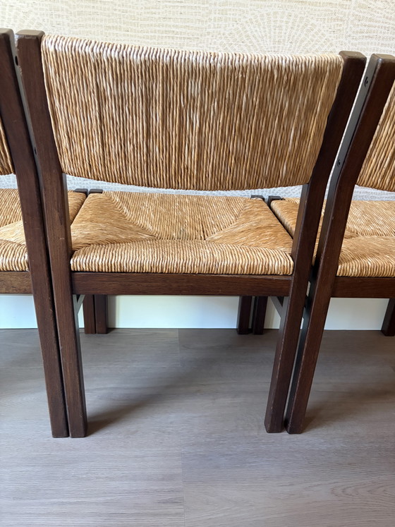 Image 1 of 4x Cees Braakman Pastoe stoelen 