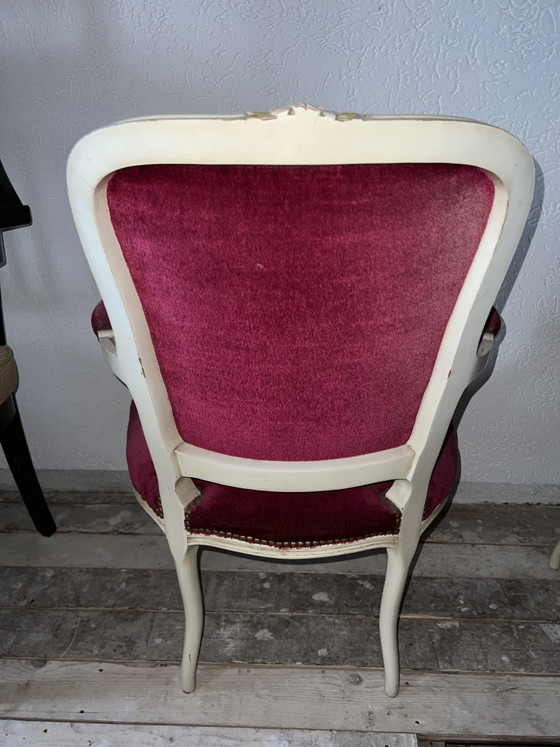 2 Louie Seize Poltrone – Velvet, Wood (photo 4 of 5)
