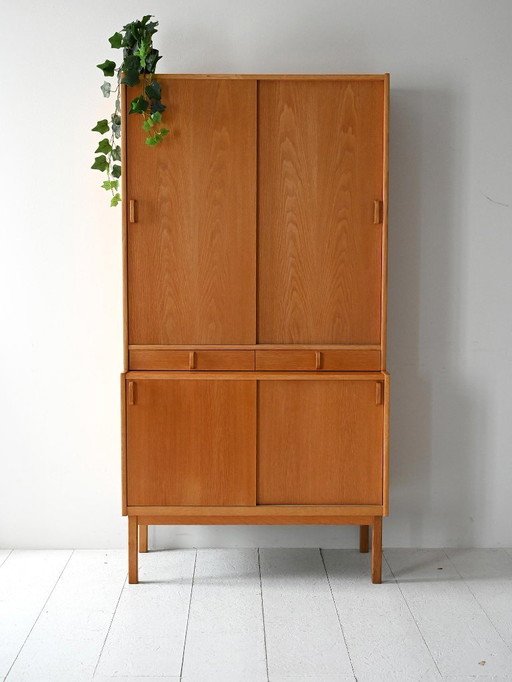 Bibliothèque scandinave vintage en chêne par Bodafors