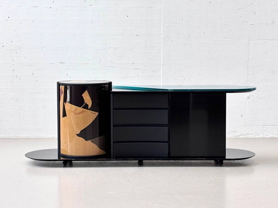 Meuble bar postmoderne de Carlo Malnati, Italie, 1990 – Buffet bas, Wood (photo 17 of 19)