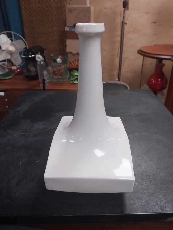 Image 1 of 1x KPM Berlin porcelain 1950s abstract art vase 22cm high