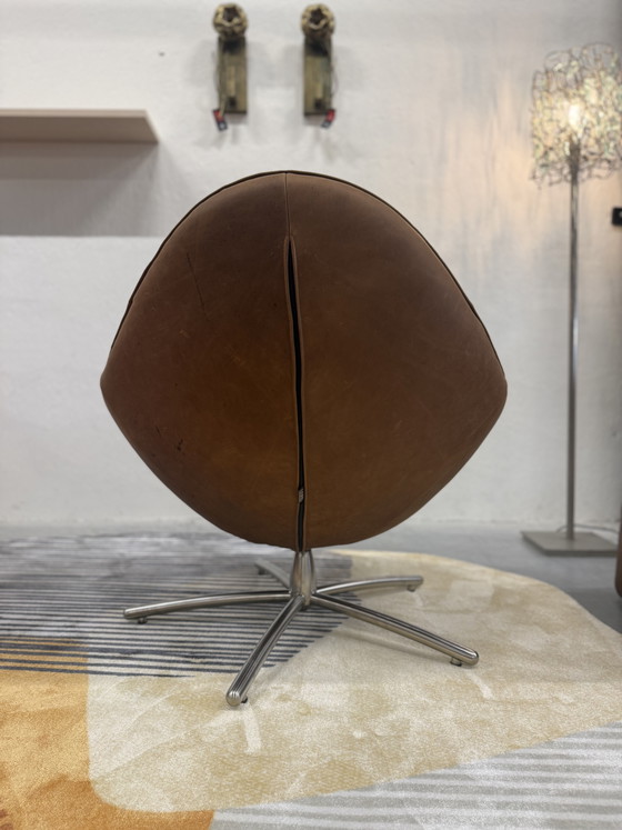 Image 1 of Label Vandenberg Hidde Draaifauteuil Bovino naturel leer