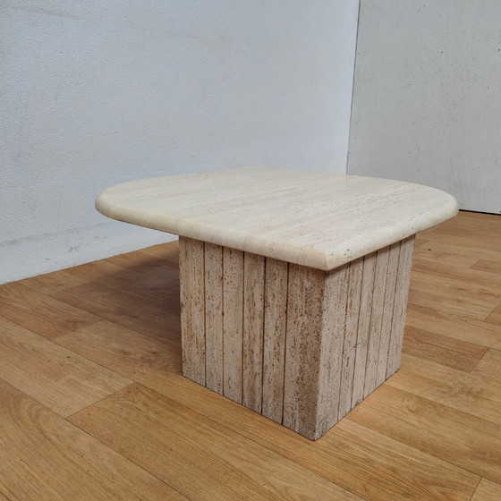 Travertin salontafel, beige, Travertine, Brutalist (foto 5 van 8)