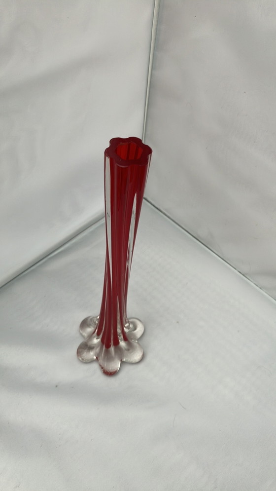 Image 1 of Solifleur Glas Rood vaas