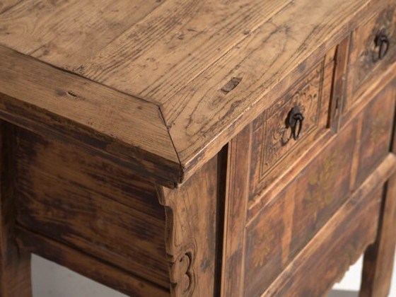 Antique carved console in pine wood – China, circa 1900 – Iron (photo 17 of 40)