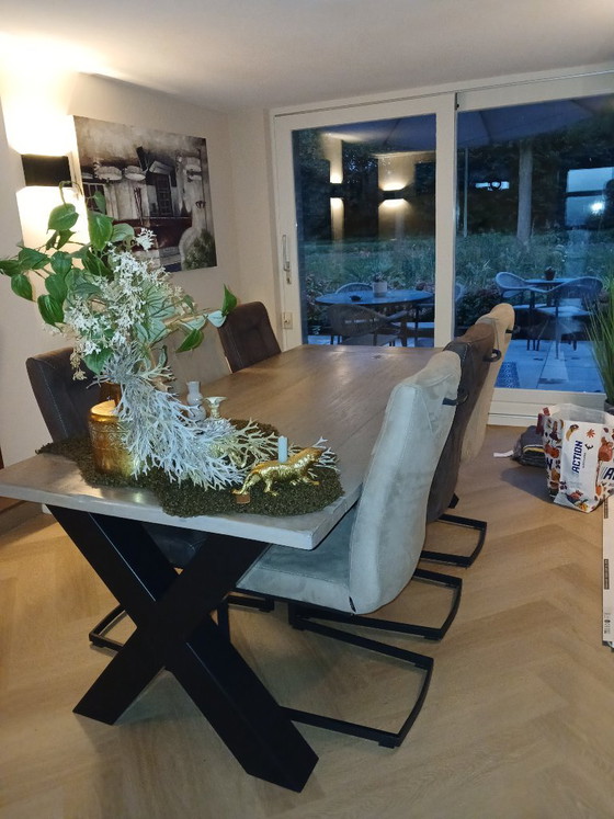 For sale: 6-person dining set and matching coffee table. – Wood (photo 11 of 24)