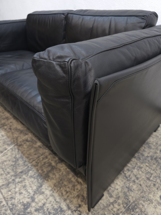 Image 1 of Sofá Cassina Duc, sofá de diseño, sofá de piel, sofá Mario Bellini negro