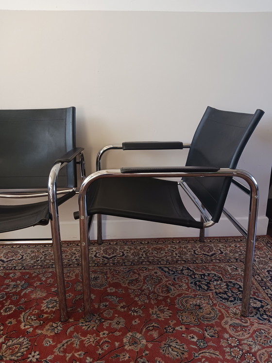 Image 1 of Set van 2 vintage 'Klinte' fauteuil Tord Björklund jaren'80