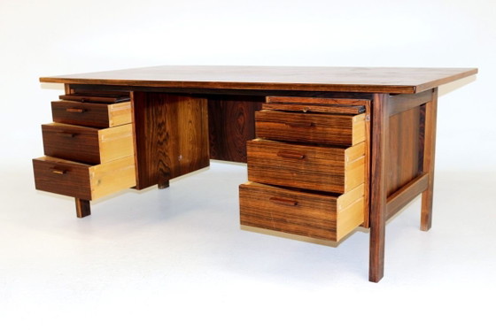 Bureau en Palissandre, Danemark, 1960s, Bureaux (photo 3 sur 6)