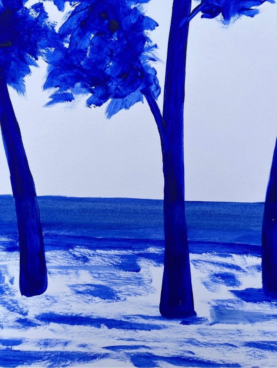 Image 1 of Inkt op 250g wit papier. Formaat 40x30cm.