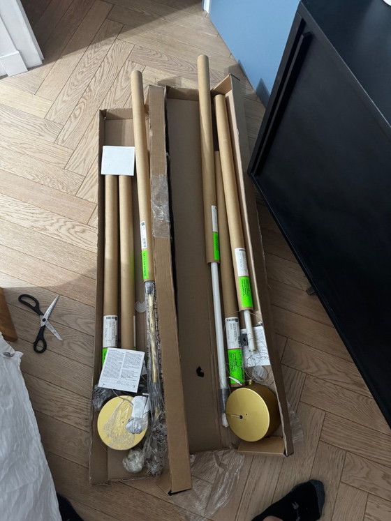 Coppia Lampade a sospensione Flos Coordinates S1 Gold – Michael Anastassiades – Aluminium (photo 8 of 13)