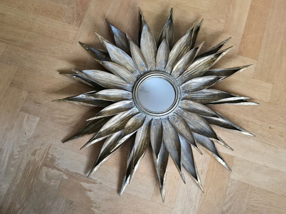 Image 1 of Enorme espejo de mayordomo Sunburst