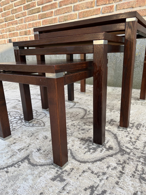 Image 1 of Mid Century Mini Set Nest Tafel Set