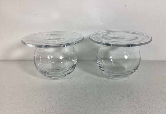 Image 1 of 2 x Vase Saturne en verre Nanny Still années 60