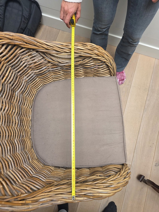 Image 1 of Vintage dining table with garden armchair