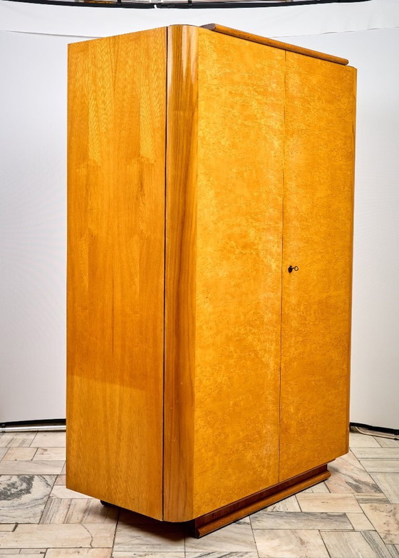 Image 1 of Art Déco Wardrobe by Jindřich Halabala, 1960s, Czechoslovakia