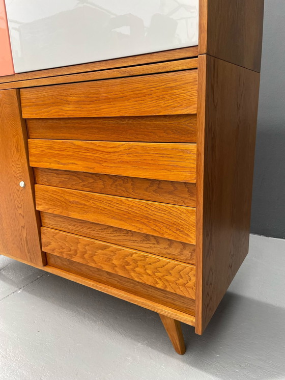 Image 1 of U-450 kast in eiken van Jiří Jiroutek voor Interiér Praha, Tsjecho-Slowakije, jaren 1960