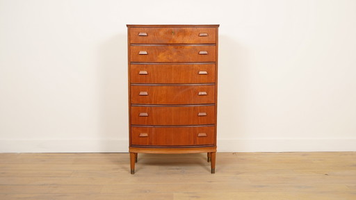 Vintage dresser | 6 drawers | Danish design | Round front