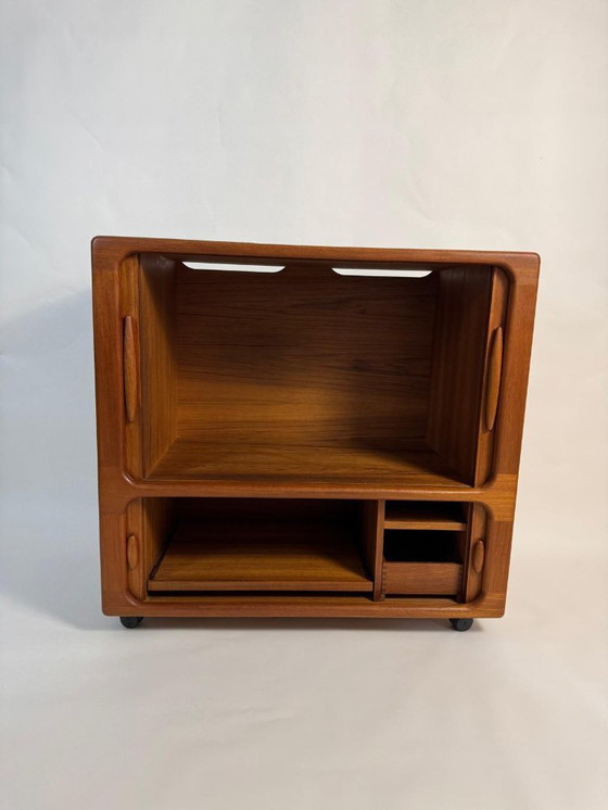 Image 1 of Mobile TV in teak Dyrlund, credenza alta, cassettiera, metà secolo