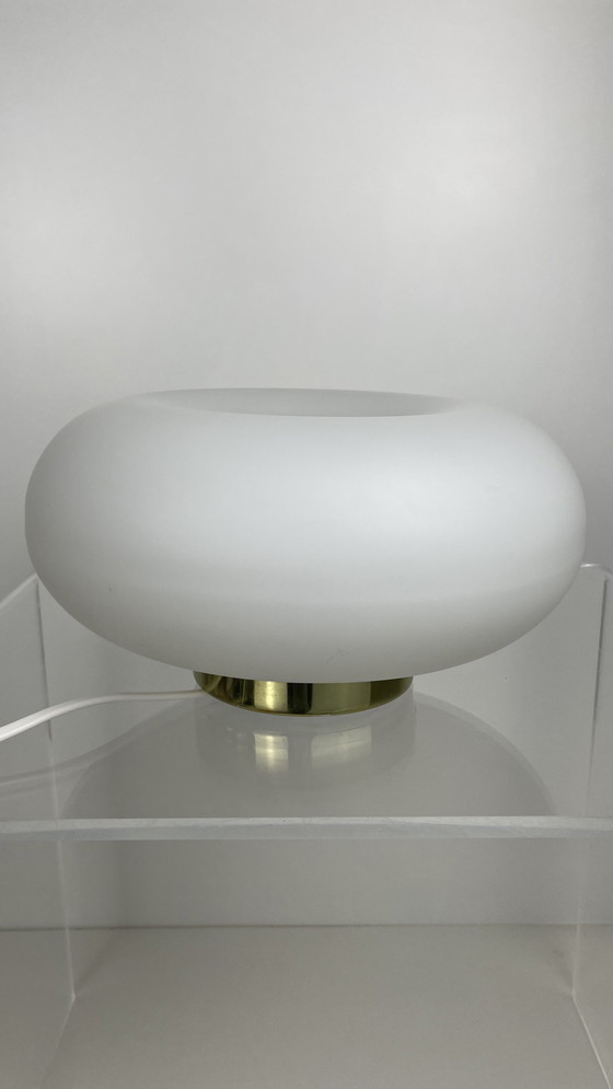 Image 1 of Vintage Raak Design Amsterdam Donut Plafondlamp Melkglas 