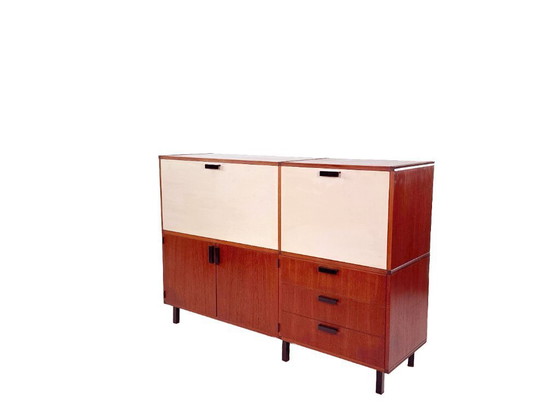 Image 1 of Mobiletto vintage su misura di Cees Braakman per Pastoe in teak – Design anni '60