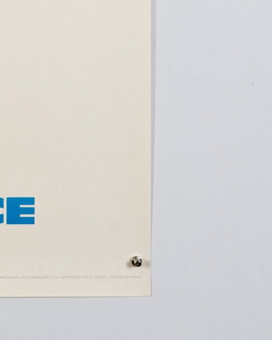 Air France Inde – Affiche de voyage vintage originale de 1971 par Raymond Pagès – Style moderne du milieu du (photo 7 of 8)