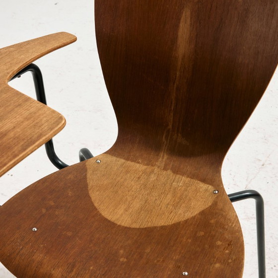Image 1 of MK11023 Teak chair with writing tablet