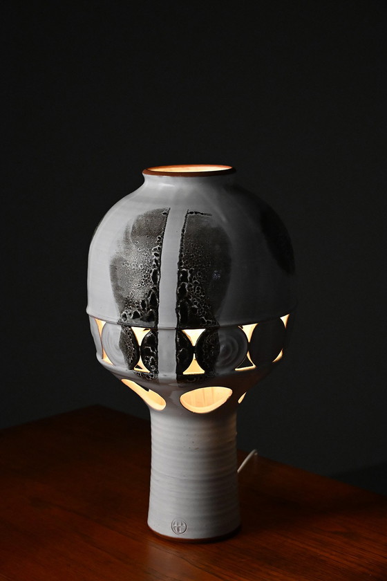 Image 1 of Handgemaakte keramieken lamp