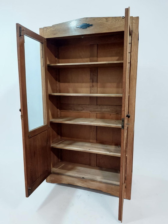 Image 1 of antique Amsterdam School bookcase Art Deco