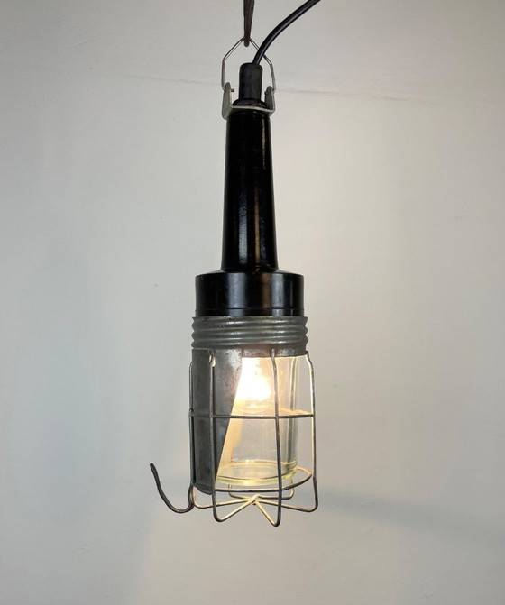 Image 1 of Vintage Industrial Bakelite Hanging Work Light, 1960s