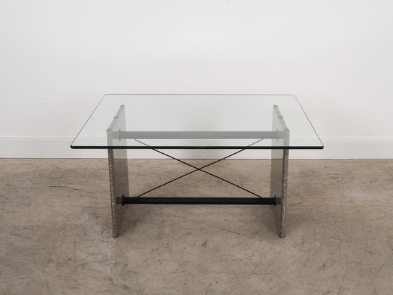 Image 1 of Glazen salontafel, Italiaans design, jaren 60, gemaakt in Italië.