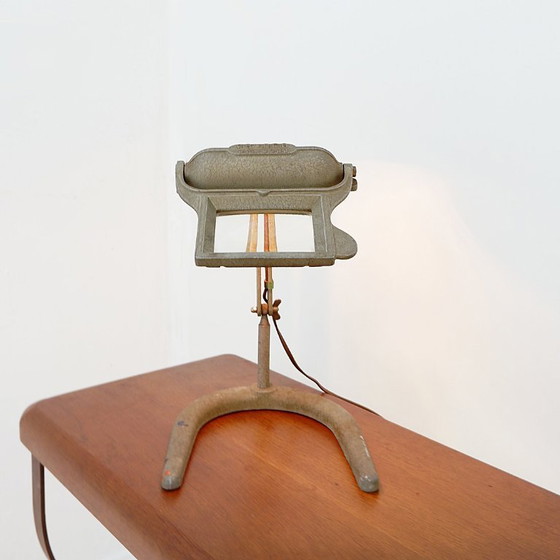 Image 1 of Industriële vergrootlamp van Gruber, gepatenteerd SGDG in Frankrijk - jaren 1940/50