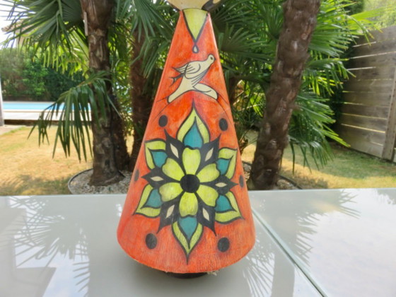 Image 1 of 2 large papier-mâché figures, Mexico, 1960s, signed Ricardo